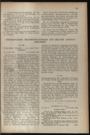 Verordnungsblatt der steiermärkischen Landesregierung 19481210 Seite: 3