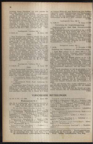 Verordnungsblatt der steiermärkischen Landesregierung 19490203 Seite: 8