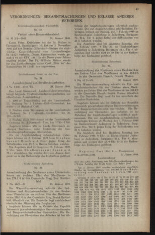 Verordnungsblatt der steiermärkischen Landesregierung 19490211 Seite: 7