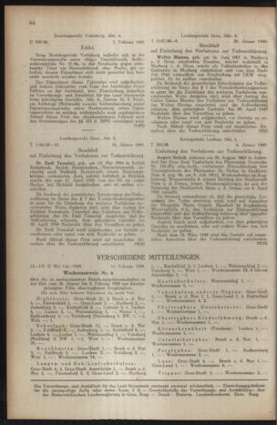 Verordnungsblatt der steiermärkischen Landesregierung 19490224 Seite: 4