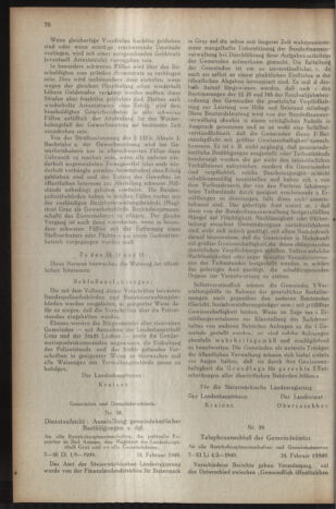 Verordnungsblatt der steiermärkischen Landesregierung 19490311 Seite: 4