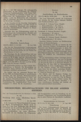 Verordnungsblatt der steiermärkischen Landesregierung 19490701 Seite: 3