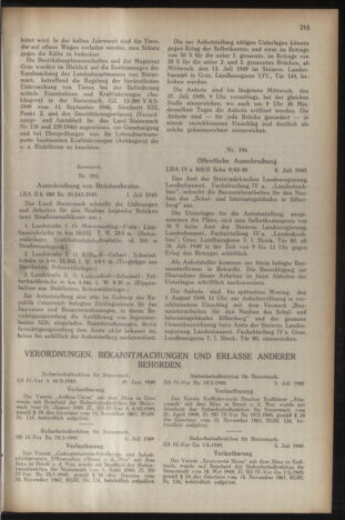 Verordnungsblatt der steiermärkischen Landesregierung 19490715 Seite: 3