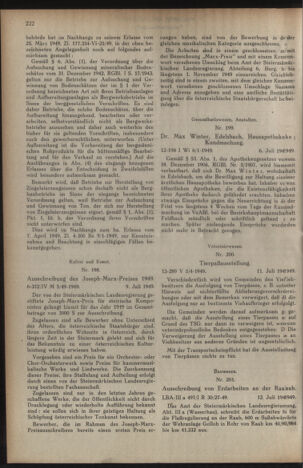 Verordnungsblatt der steiermärkischen Landesregierung 19490722 Seite: 2