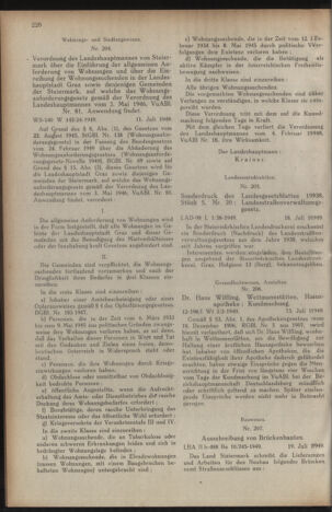 Verordnungsblatt der steiermärkischen Landesregierung 19490729 Seite: 2