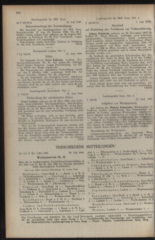 Verordnungsblatt der steiermärkischen Landesregierung 19490812 Seite: 8