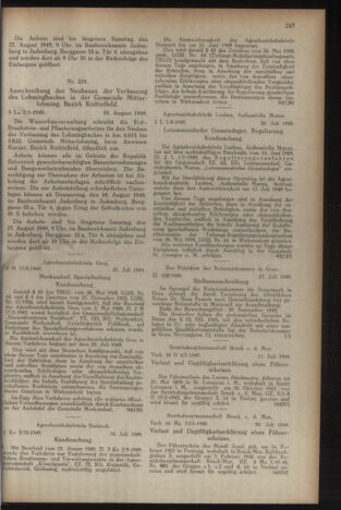 Verordnungsblatt der steiermärkischen Landesregierung 19490819 Seite: 3