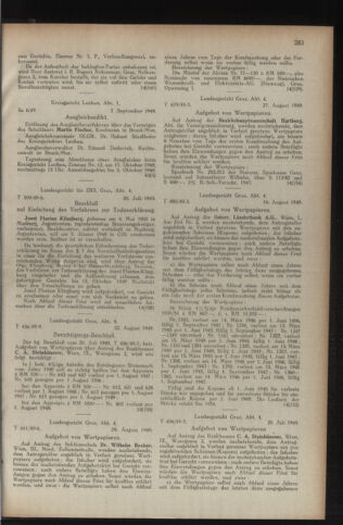 Verordnungsblatt der steiermärkischen Landesregierung 19490923 Seite: 7