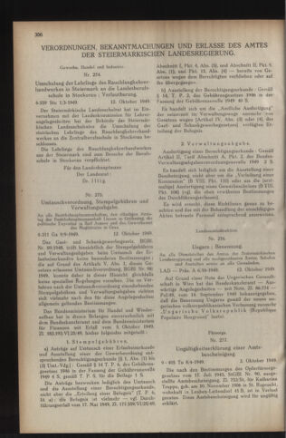 Verordnungsblatt der steiermärkischen Landesregierung 19491021 Seite: 2