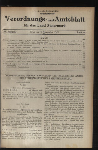 Verordnungsblatt der steiermärkischen Landesregierung