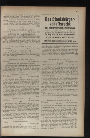 Verordnungsblatt der steiermärkischen Landesregierung 19491104 Seite: 7