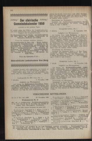 Verordnungsblatt der steiermärkischen Landesregierung 19491209 Seite: 4