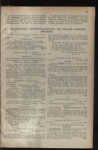 Verordnungsblatt der steiermärkischen Landesregierung 19491223 Seite: 3