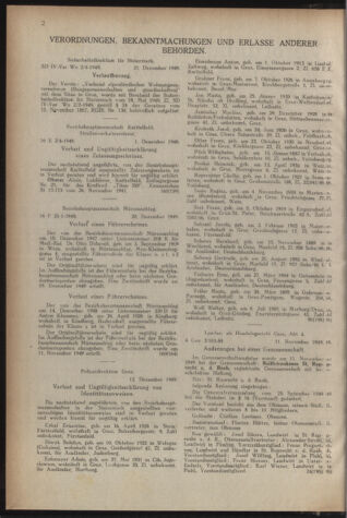 Verordnungsblatt der steiermärkischen Landesregierung 19500105 Seite: 2