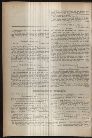 Verordnungsblatt der steiermärkischen Landesregierung 19500113 Seite: 8