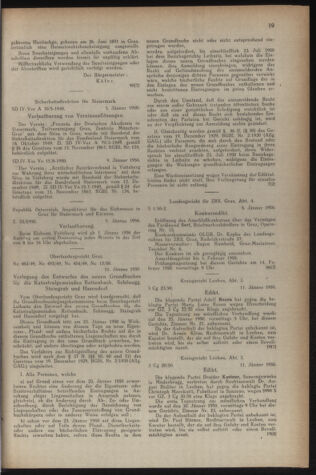 Verordnungsblatt der steiermärkischen Landesregierung 19500120 Seite: 7