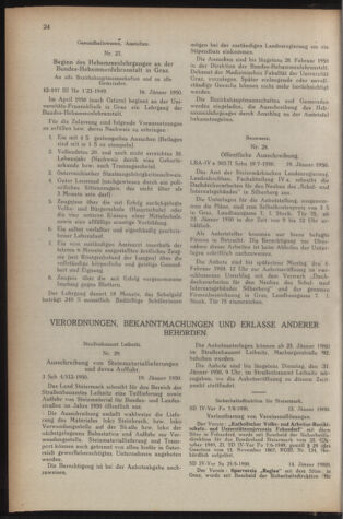 Verordnungsblatt der steiermärkischen Landesregierung 19500127 Seite: 4