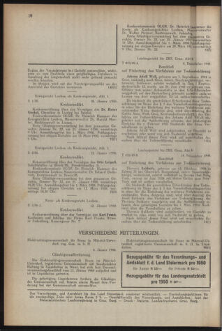 Verordnungsblatt der steiermärkischen Landesregierung 19500127 Seite: 8