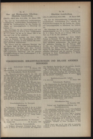 Verordnungsblatt der steiermärkischen Landesregierung 19500203 Seite: 3