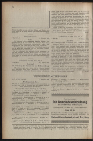 Verordnungsblatt der steiermärkischen Landesregierung 19500303 Seite: 8