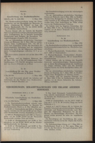 Verordnungsblatt der steiermärkischen Landesregierung 19500310 Seite: 5