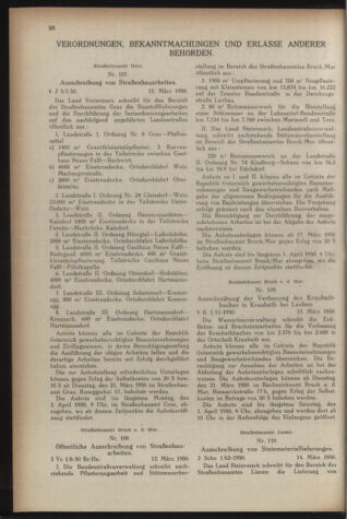 Verordnungsblatt der steiermärkischen Landesregierung 19500324 Seite: 2