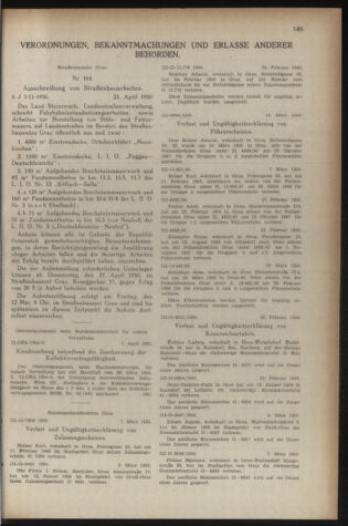 Verordnungsblatt der steiermärkischen Landesregierung 19500428 Seite: 5