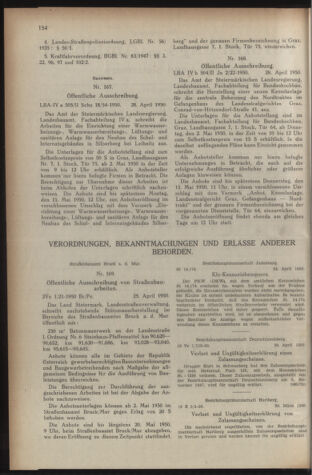 Verordnungsblatt der steiermärkischen Landesregierung 19500505 Seite: 2