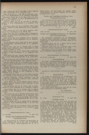 Verordnungsblatt der steiermärkischen Landesregierung 19500512 Seite: 11