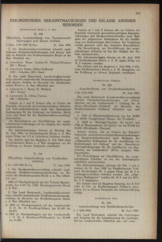 Verordnungsblatt der steiermärkischen Landesregierung 19500630 Seite: 5