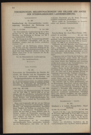 Verordnungsblatt der steiermärkischen Landesregierung 19500721 Seite: 2