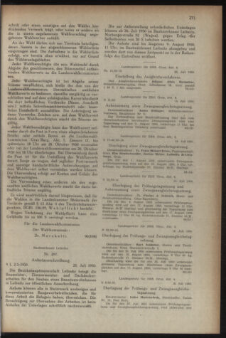 Verordnungsblatt der steiermärkischen Landesregierung 19500728 Seite: 11