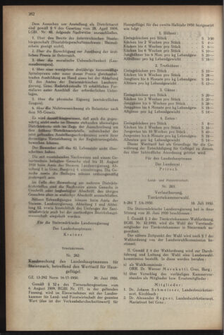 Verordnungsblatt der steiermärkischen Landesregierung 19500728 Seite: 2