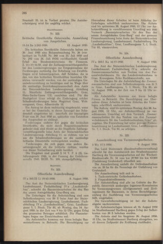 Verordnungsblatt der steiermärkischen Landesregierung 19500818 Seite: 2