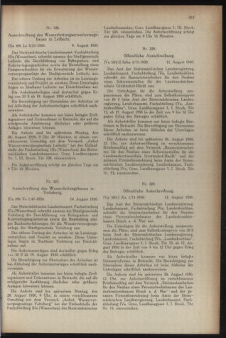 Verordnungsblatt der steiermärkischen Landesregierung 19500818 Seite: 3