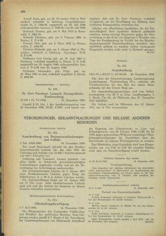 Verordnungsblatt der steiermärkischen Landesregierung 19501229 Seite: 4