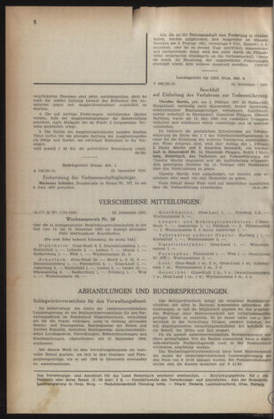 Verordnungsblatt der steiermärkischen Landesregierung 19510105 Seite: 8