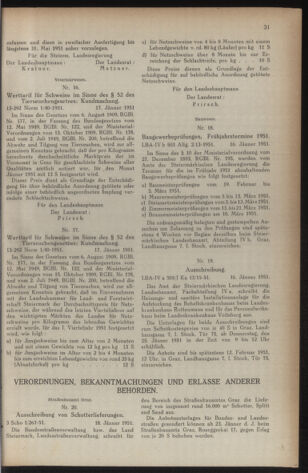 Verordnungsblatt der steiermärkischen Landesregierung 19510126 Seite: 3