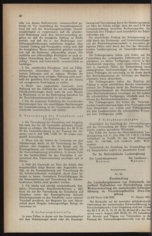 Verordnungsblatt der steiermärkischen Landesregierung 19510202 Seite: 4