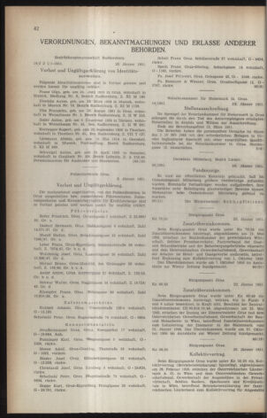 Verordnungsblatt der steiermärkischen Landesregierung 19510202 Seite: 6