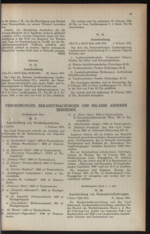 Verordnungsblatt der steiermärkischen Landesregierung 19510209 Seite: 3