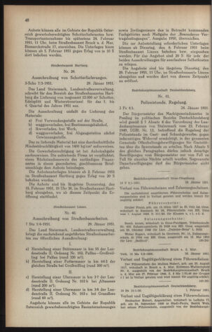 Verordnungsblatt der steiermärkischen Landesregierung 19510209 Seite: 4