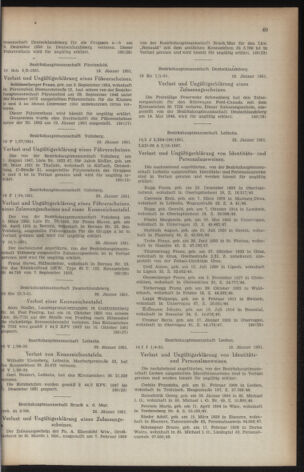 Verordnungsblatt der steiermärkischen Landesregierung 19510209 Seite: 5