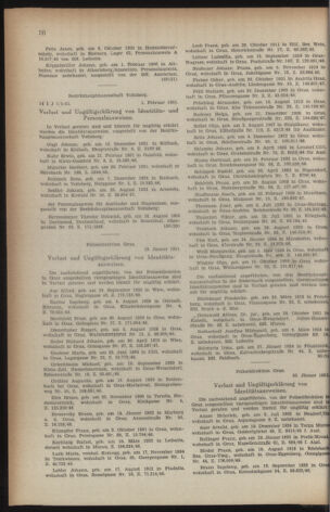 Verordnungsblatt der steiermärkischen Landesregierung 19510209 Seite: 6