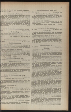 Verordnungsblatt der steiermärkischen Landesregierung 19510223 Seite: 7