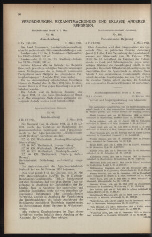 Verordnungsblatt der steiermärkischen Landesregierung 19510316 Seite: 6