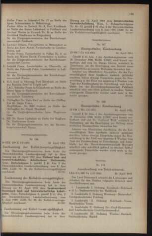 Verordnungsblatt der steiermärkischen Landesregierung 19510427 Seite: 7