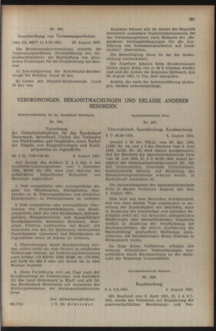 Verordnungsblatt der steiermärkischen Landesregierung 19510817 Seite: 3