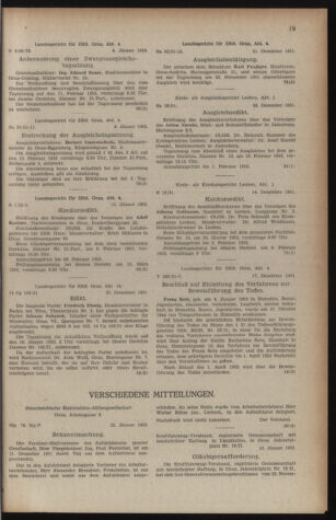 Verordnungsblatt der steiermärkischen Landesregierung 19520118 Seite: 7