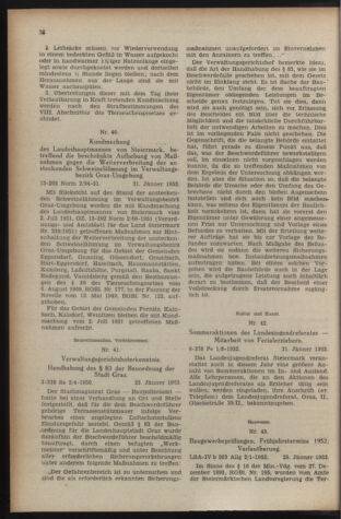 Verordnungsblatt der steiermärkischen Landesregierung 19520208 Seite: 2